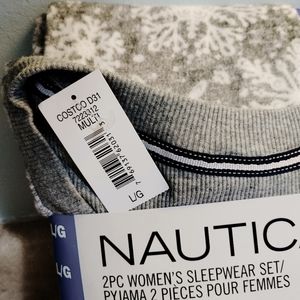 Nautica 2pcs sleepwear set Silky stretch fleece